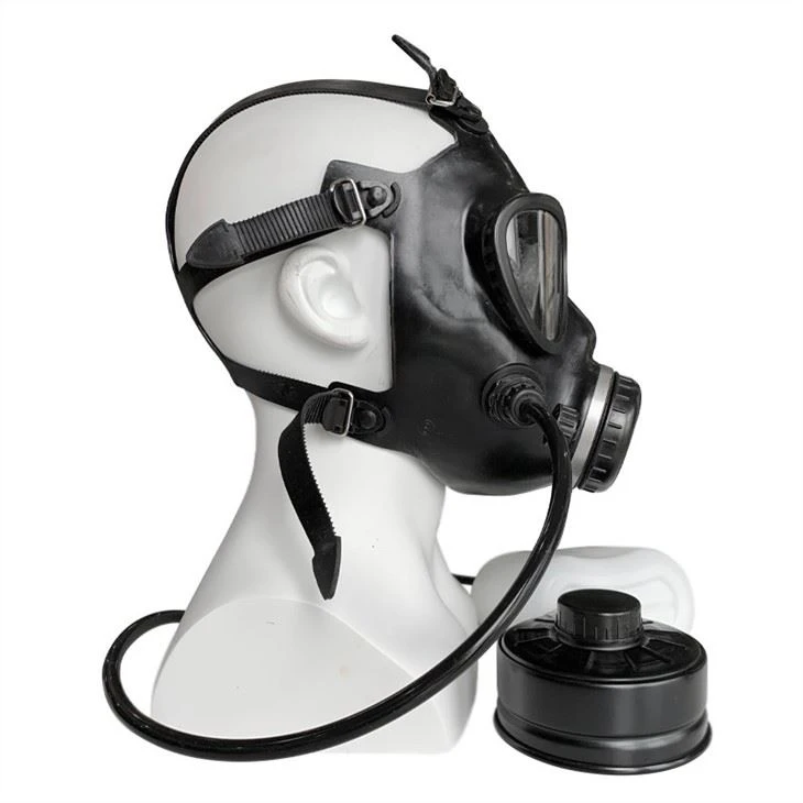 Gas Mask With CS Protection Filters And Canteen